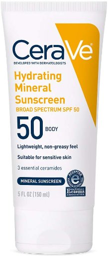 5-Oz CeraVe 100% Mineral Sunscreen SPF 50