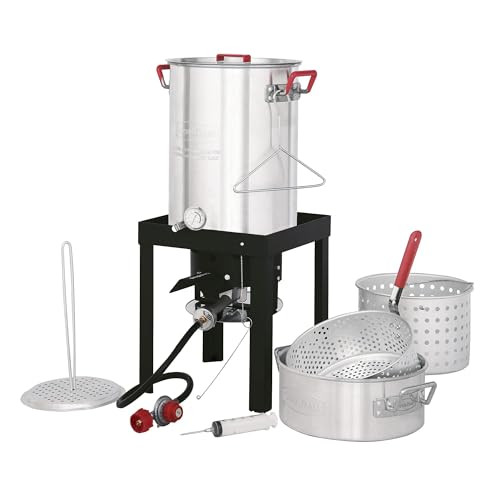 CreoleFeast TFS3010 Propane 30 Qt. Turkey and 10 Qt. Fish Fryer Boiler Steamer Set