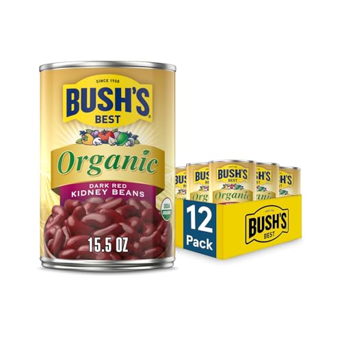 Bush's Best Organic Dark Red Kidney Beans 12-Pack 15-Oz Deal