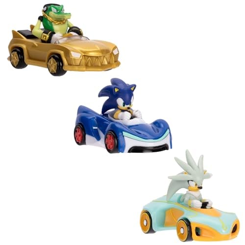 JAKKS Sonic 1:64 Die-Cast Collectible Toy Cars 3-Pack Wave 8 Deal