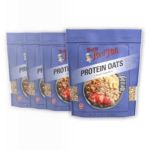 Bob's Red Mill Gluten Free Protein Oats 32oz 4-Pack