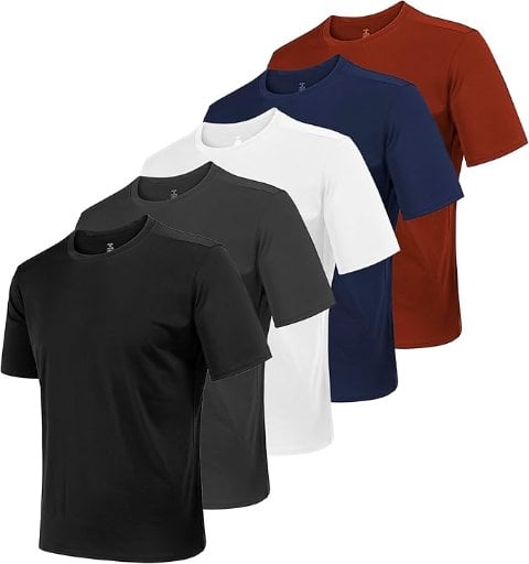 Athletic Tees for Men 5-Pack Deal