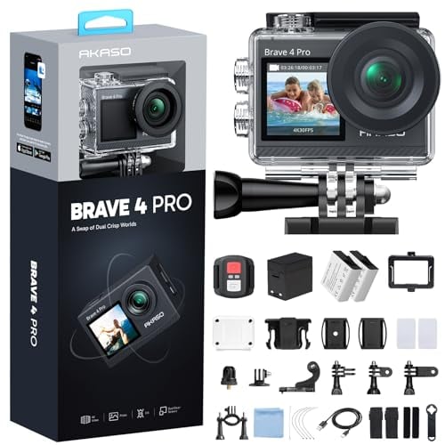 AKASO Brave 4 Pro Action Camera 4K 30fps 20MP Deal