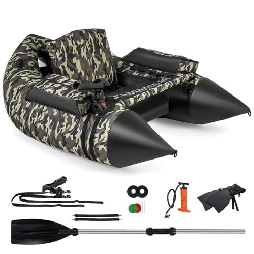 Goplus Inflatable Fishing Float Tube Backpack 59" Deal