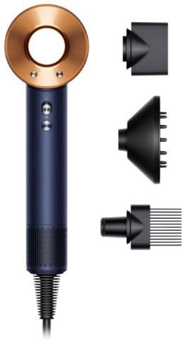 Dyson Supersonic Hair Dryer Prussian Blue/Rich Copper with 3 Attachments Deal