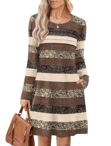 OFEEFAN Long Sleeve Tunic Dress Deal