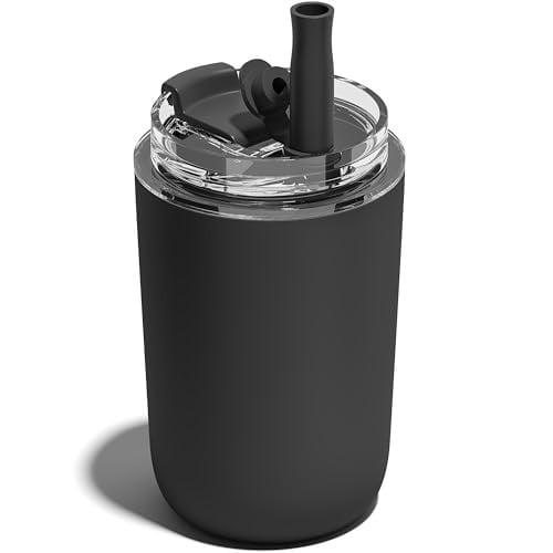 Uirzotn 10-Oz Leak Proof Stainless Steel Tumbler w/ Lid & Straw Deal