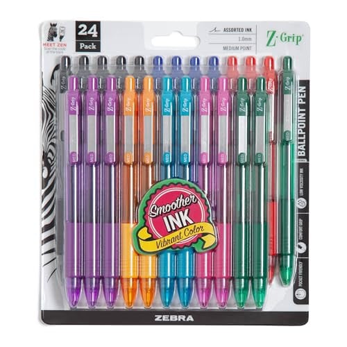 Zebra Pen Z-Grip Ret retractable Ballpoint Pen 24-Pack Deal