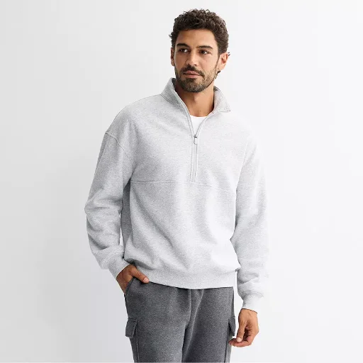Men’s Tek Gear Ultra Soft Fleece Relaxed Half-Zip Pullover