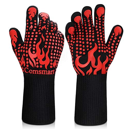 Comsmart BBQ Gloves 1472 Degree F Heat Resistant Deal
