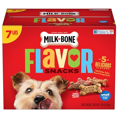 Milk-Bone Flavor Snacks Small Dog Biscuits (4) 7 Pound Boxes