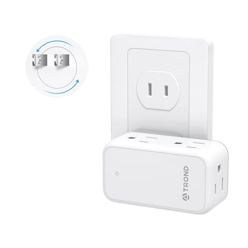 6-Outlet 3-to-2 Prong Adapter with 360° Rotating Plug