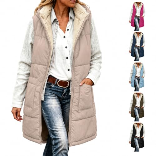 Women Reversible Hooded Sleeveless Vest Deal