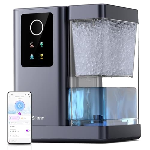 Silonn Nugget Ice Maker Countertop with APP & Voice Control, 40 lbs/24H Deal