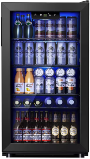 Simzlife 126 Can Beverage Refrigerator and Cooler 18.9" W 31.5" H Deal