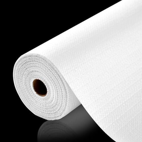 ALIUNI 12"x10' Non-Slip/Adhesive Kitchen Cabinet Liner Mat (White)