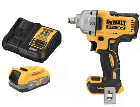 DEWALT 20V MAX* XR 1/2 in. Mid-Range Impact Wrench with POWERSTACK Compact Battery Kit Deal