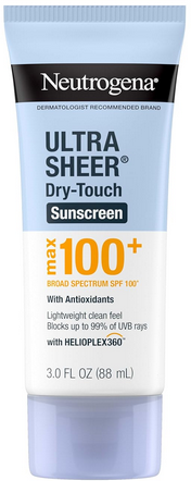 Neutrogena Ultra Sheer Dry-Touch Sunscreen Lotion SPF 100 3-Ounce Deal