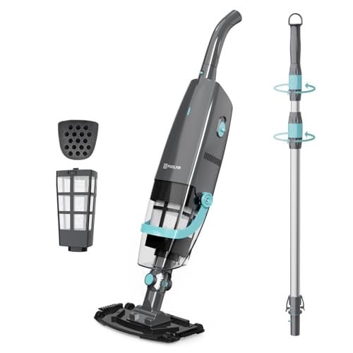 Cordless Handheld Pool Vacuum 60 Min Runtime 65in Telescopic Pole Deal