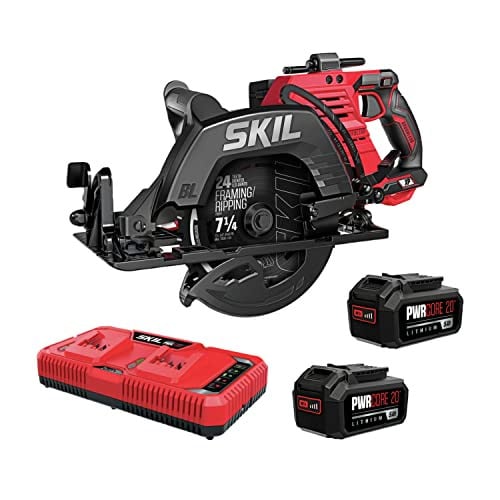 SKIL 2x20V PWR CORE 20 Brushless 7-1/4” Rear Handle Circular Saw Kit with Two 5.0Ah Batteries Deal