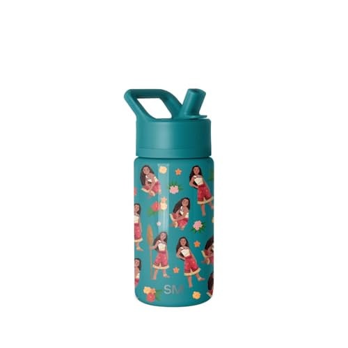 Simple Modern Disney Moana Kids Water Bottle with Straw Lid 14oz