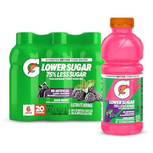 Gatorade Lower Sugar Sports Drink 6-Pack 20-Oz (Rain Berry) Deal