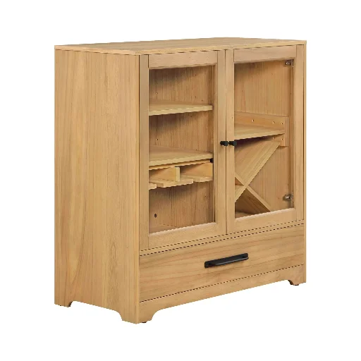 38" Better Homes & Gardens Aster Bar Cabinet w/ Drawer (Natural Oak Finish)