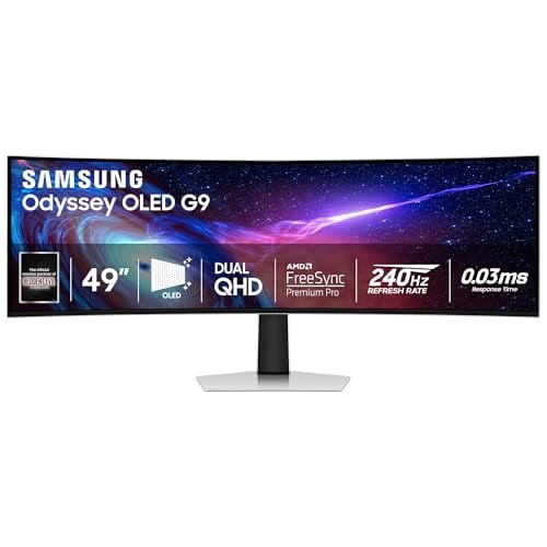 Samsung Odyssey G93SC 49" DQHD QD-OLED 240Hz Ultrawide Curved Monitor Deal