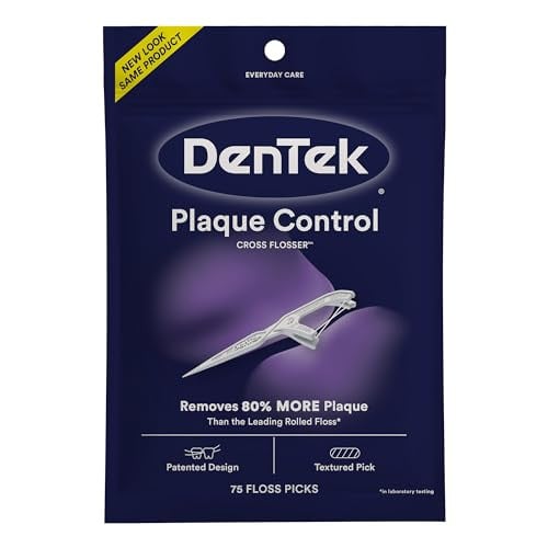 DenTek Plaque Control Floss Picks, 75 Count