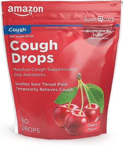 Amazon Basic Cough Drops 160-Count (Cherry) Deal