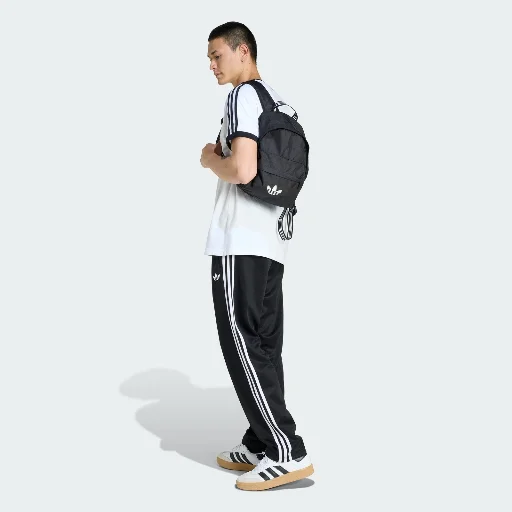 Adidas Men's Adicolor Small Backpack (Black/White)