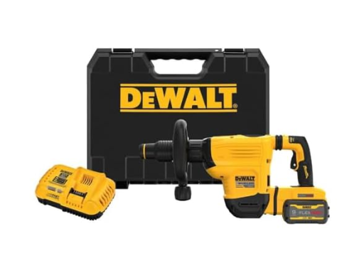 DEWALT DCH832X1 60V MAX SDS Chipping Hammer Kit with 9Ah Flexvolt battery