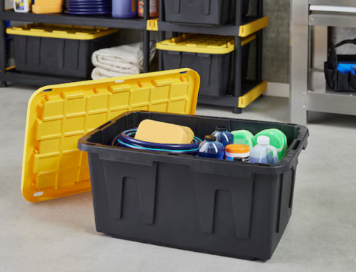 Project Source Commander 27-Gallon Heavy Duty Stackable Tote Deal