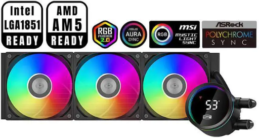 PCCOOLER CPS DA360 Pro ARGB Digital AIO CPU Liquid Cooler 360mm Radiator Deal