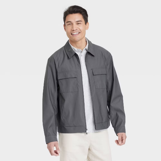 Men's Utility Jacket - Goodfellow & Co - Brown or Grey Colors