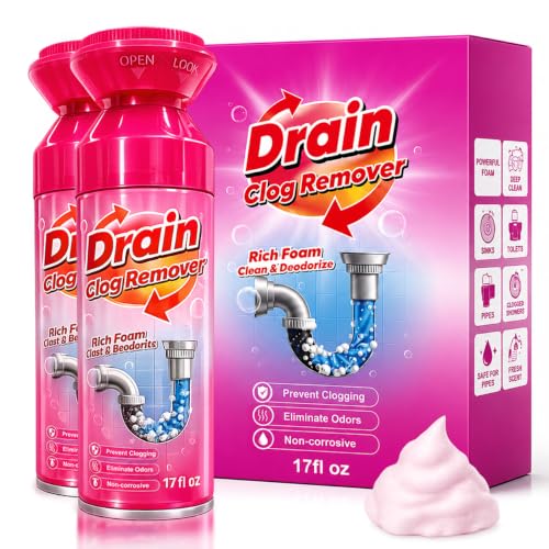 Foaming Pipe Cleaner and Deodorizer 2-Pack