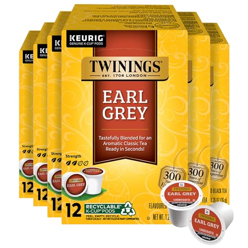 Twinings Earl Grey Black Tea K-Cup Pods 6-Pack 12-Count Deal