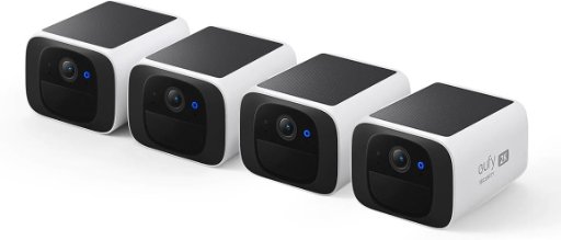 4-Pk eufy Security S220 SoloCam 2K Solar Wireless Outdoor Camera