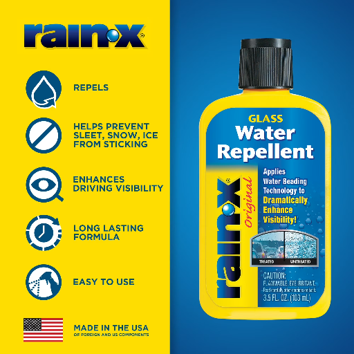 3.5-Oz Rain-X Original Treatment Glass Water Repellent