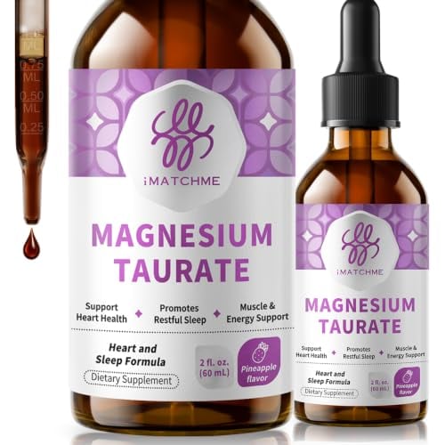 iMATCHME Magnesium Taurate Liquid Drops 2-Oz (Pineapple) Deal