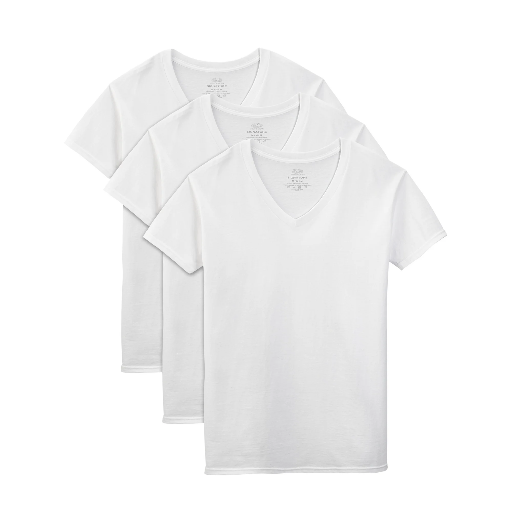 Fruit of the Loom Men's V-Neck Undershirts 3-Pack