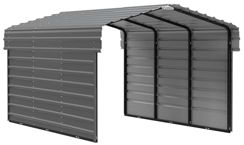 Arrow Carports Galvanized Steel Carport 10' x 15' x 7'