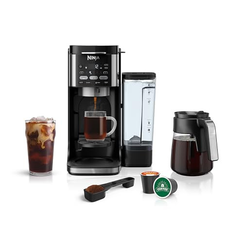 Ninja DualBrew 12-Cup Hot & Iced Coffee Maker (Drip & K-Cups Compatible, CFP101)