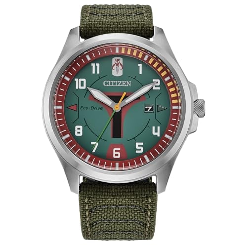 CITIZEN Men's Eco-Drive Boba Fett 44mm Stainless Steel AW1418-06W Deal