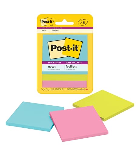 Post-it Super Sticky Notes 3-Pack 3 x 3 in. Deal