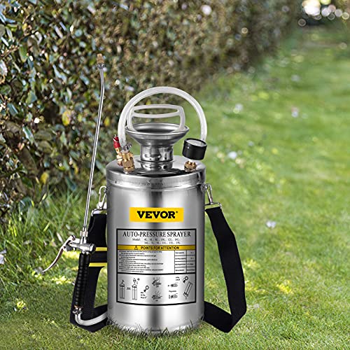 Happybuy 1.5 Gallon Stainless Steel Pump Sprayer with 16" Wand & Adjustable Nozzle Deal