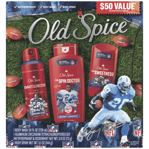 Old Spice NFL Limited Edition Holiday Gift Set with Walmart Cash Bonus