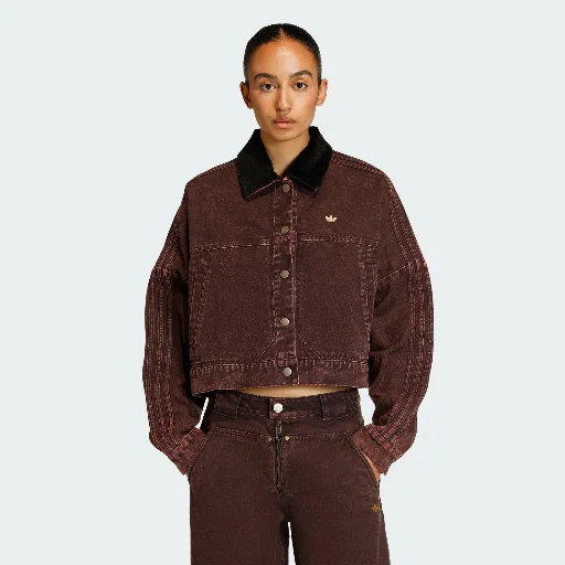Adidas Women CANVAS TRACKTOP Jacket