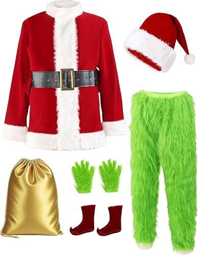 ACH Christmas Costume 7 Piece Deal