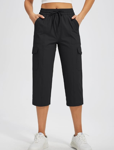 Libin Women's Capri Pants Cargo Hiking Cropped Pants UPF Deal